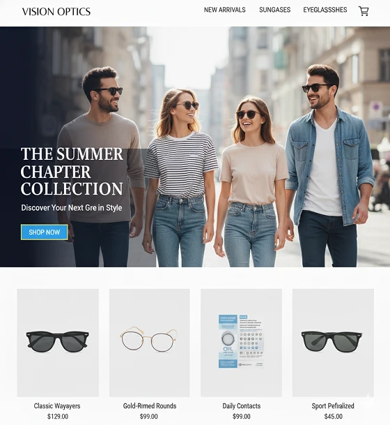 Laravel Eyewear Store Development by Neoitworks